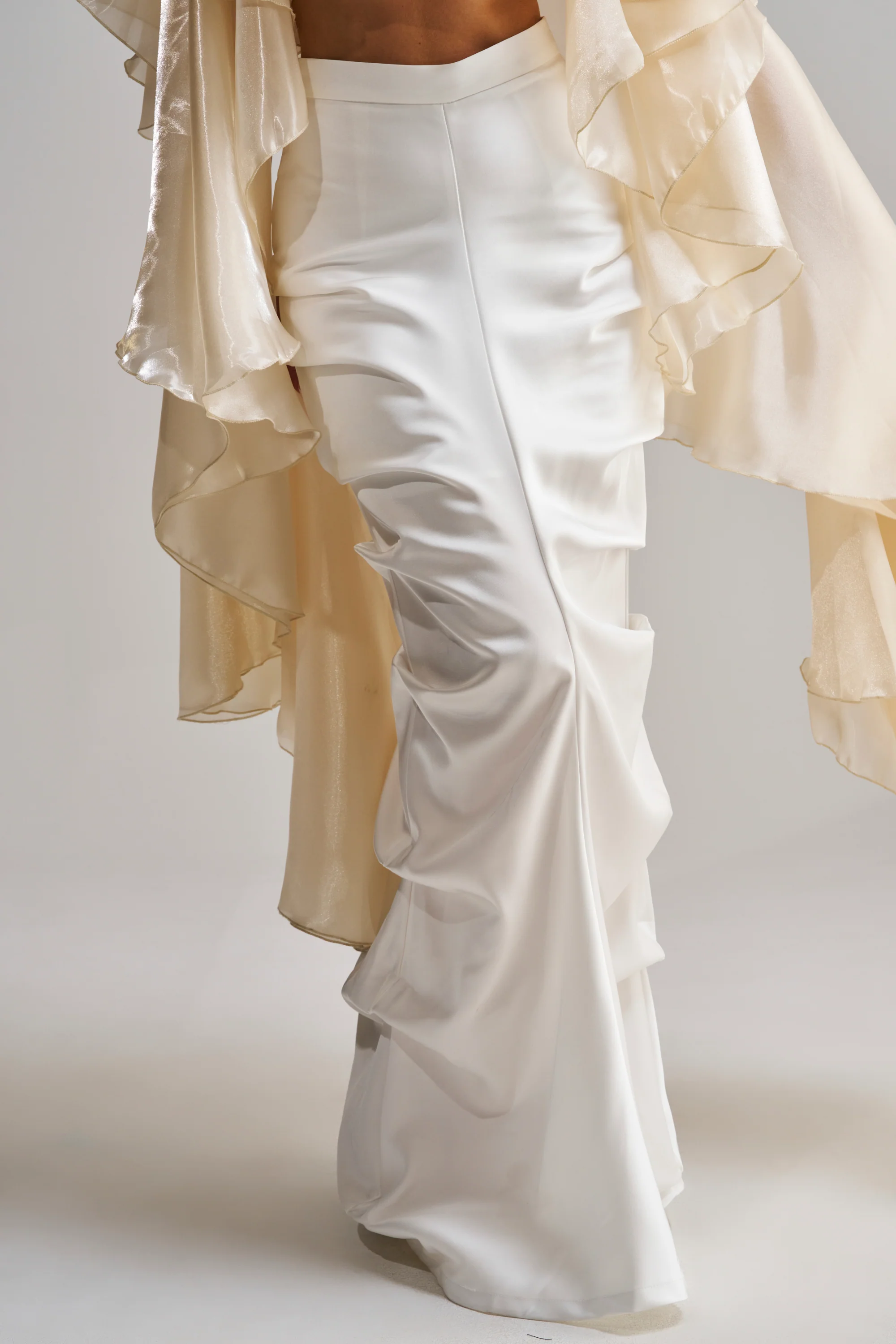 FEELING THE VIBES SATIN MAXI SKIRT - Akira Store