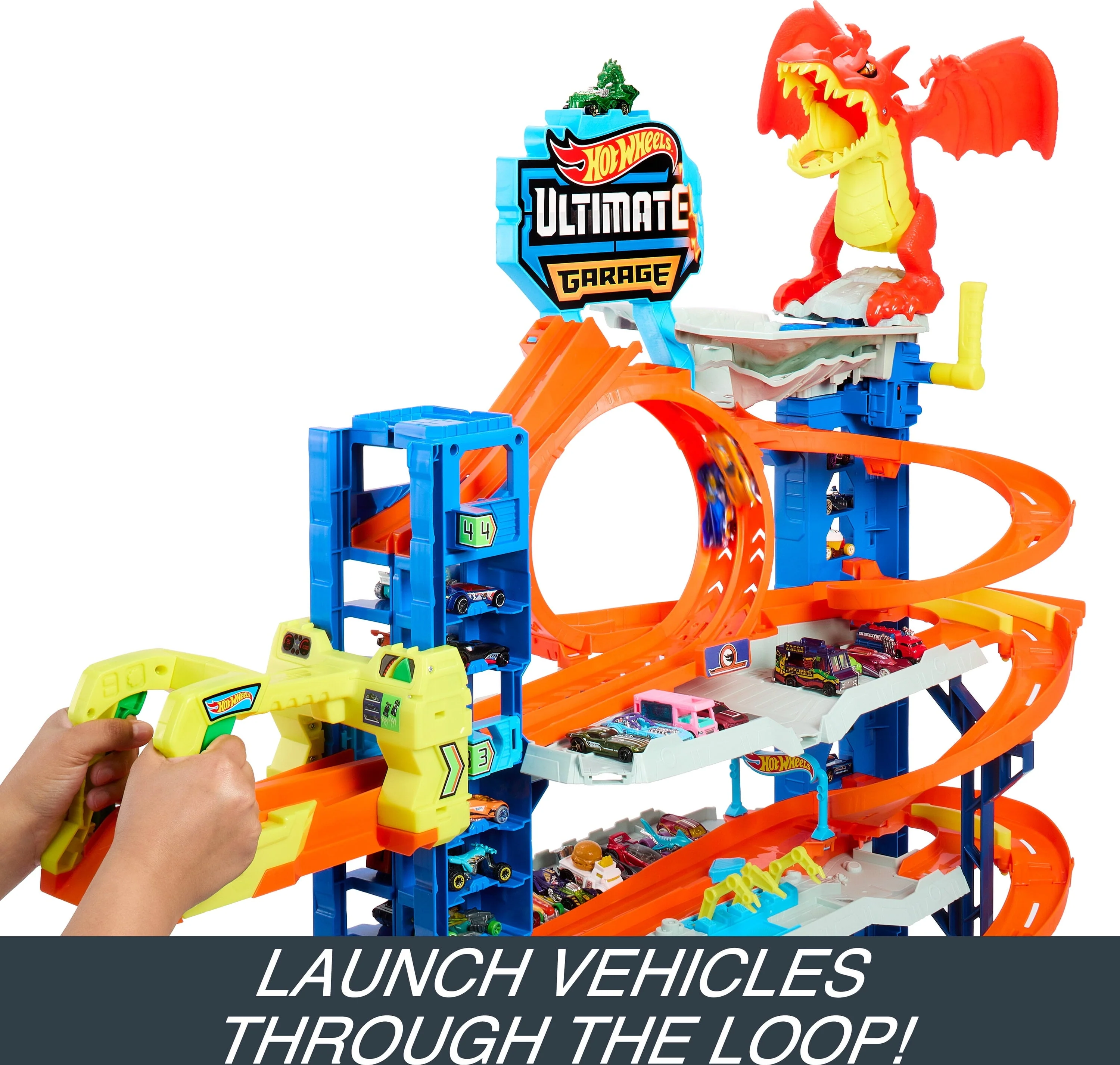 City Ultimate Garage Playset with 2 Die Cast Cars, Toy Storage for 50+ Cars Image 5
