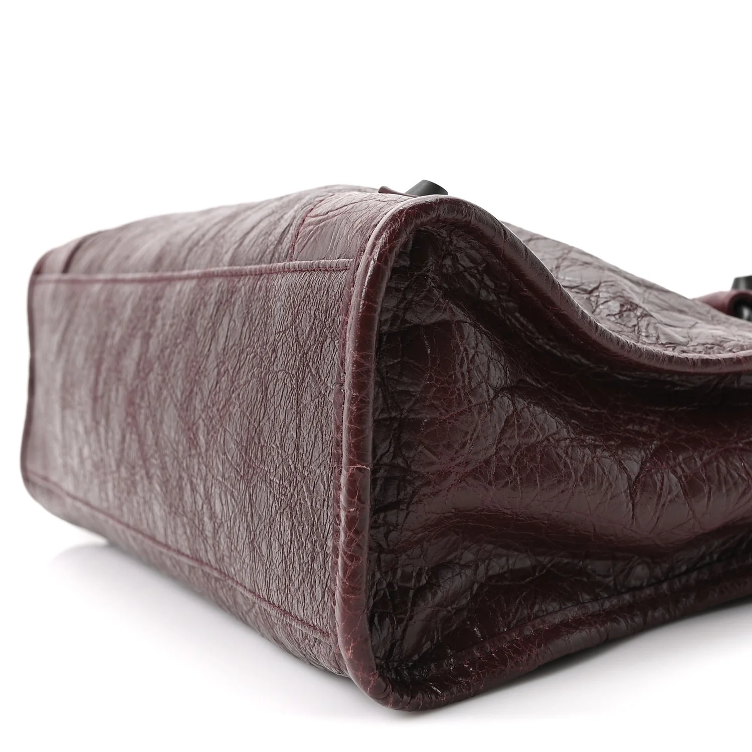 Agneau Arena Classic Hardware Small Le City Dark Burgundy