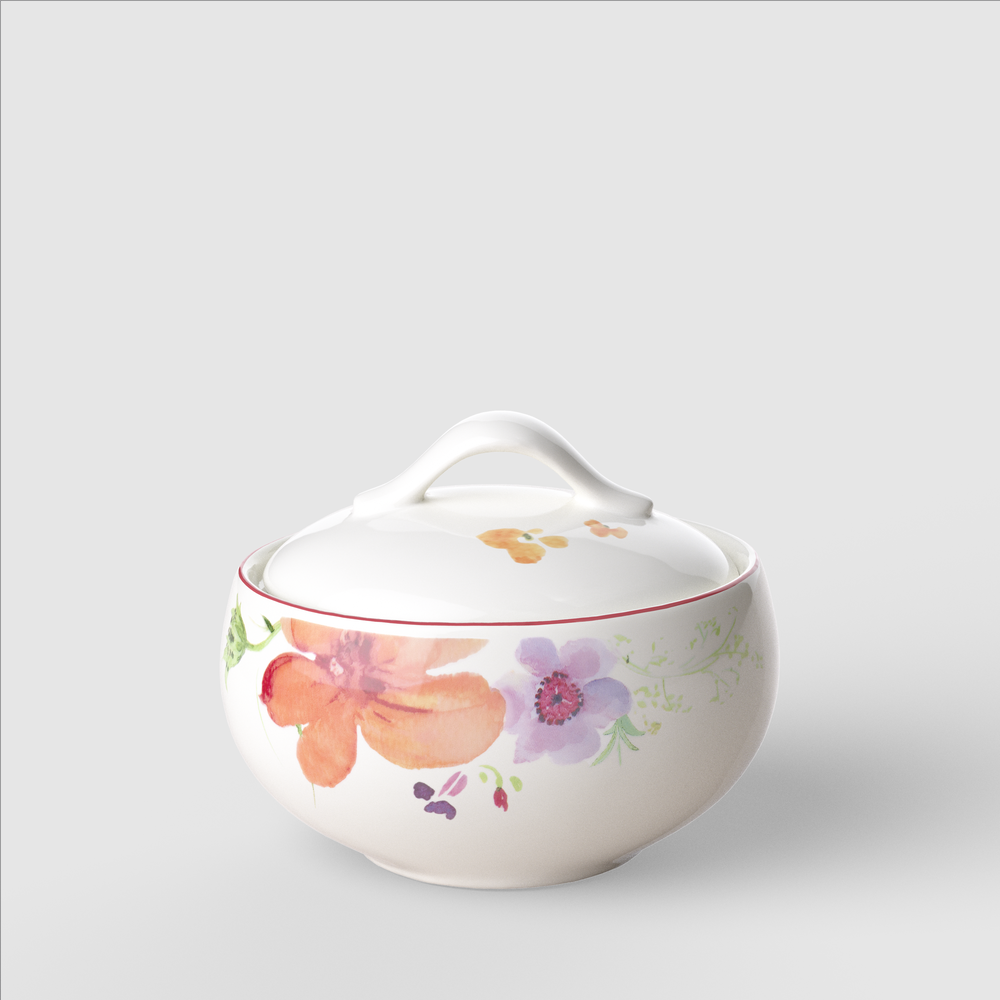 Mariefleur Sugar bowl - Multi-colored, 12.6 oz, Premium Porcelain