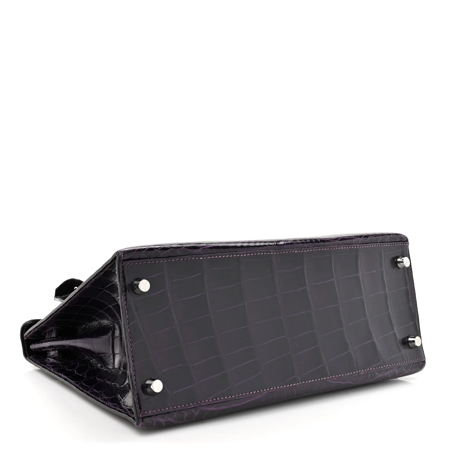 Shiny Niloticus Crocodile Kelly Sellier 28 Amethyst