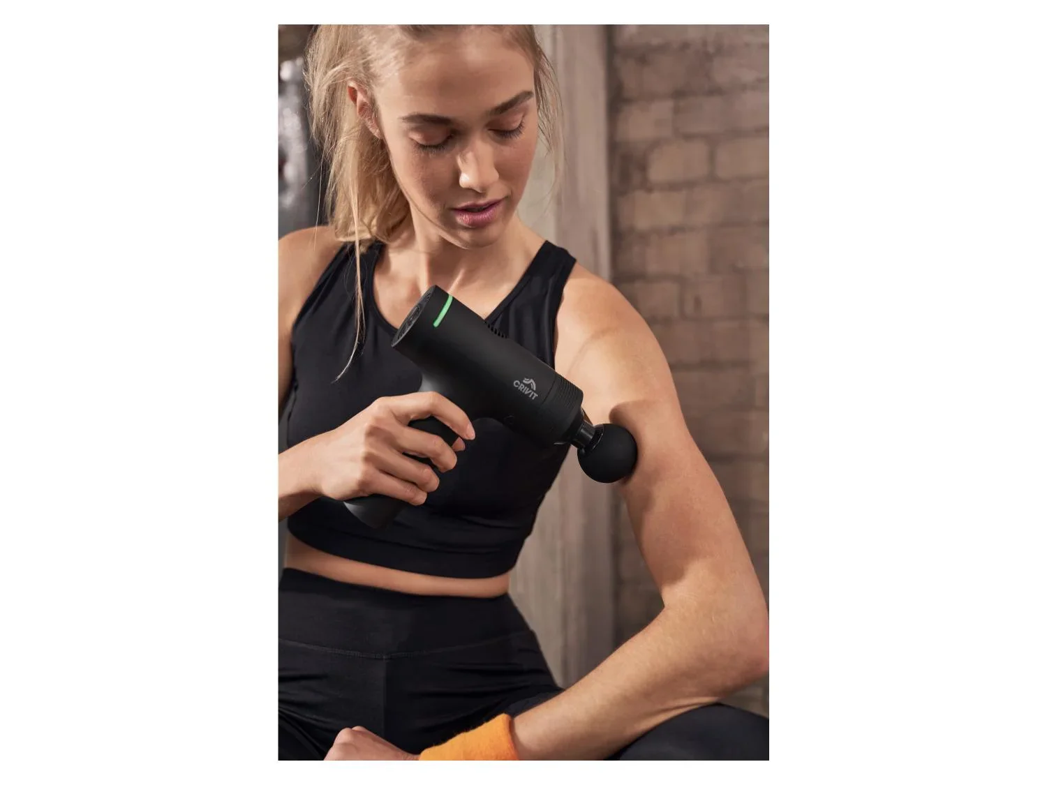 CRIVIT Pistolet de massage CMGB A1 / SOPMGB Premium, 5 ttes, 10 vitesses