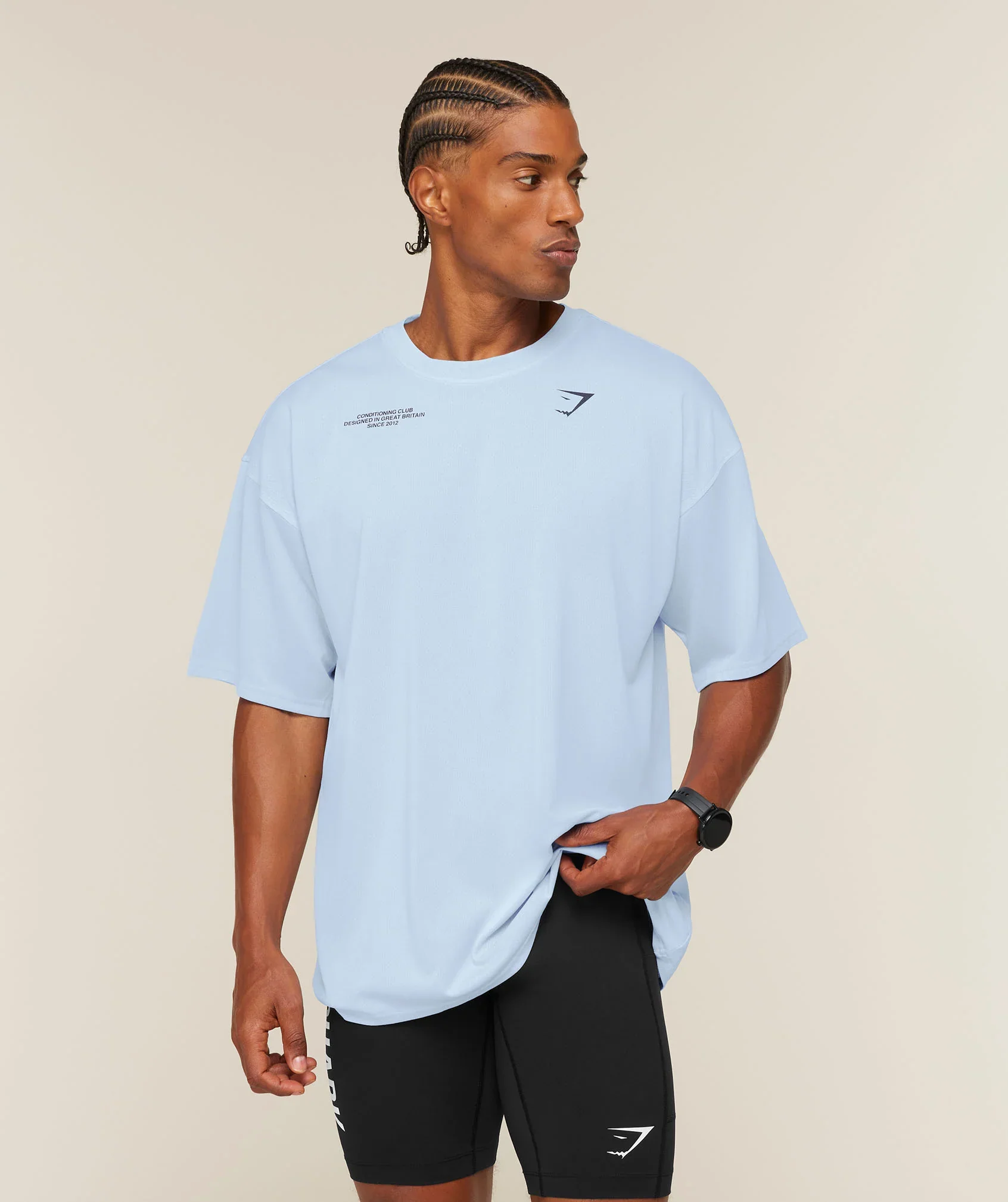 Conditioning Club Washed T-Shirt - Tranquil Blue/Heavy Blue/Wash
