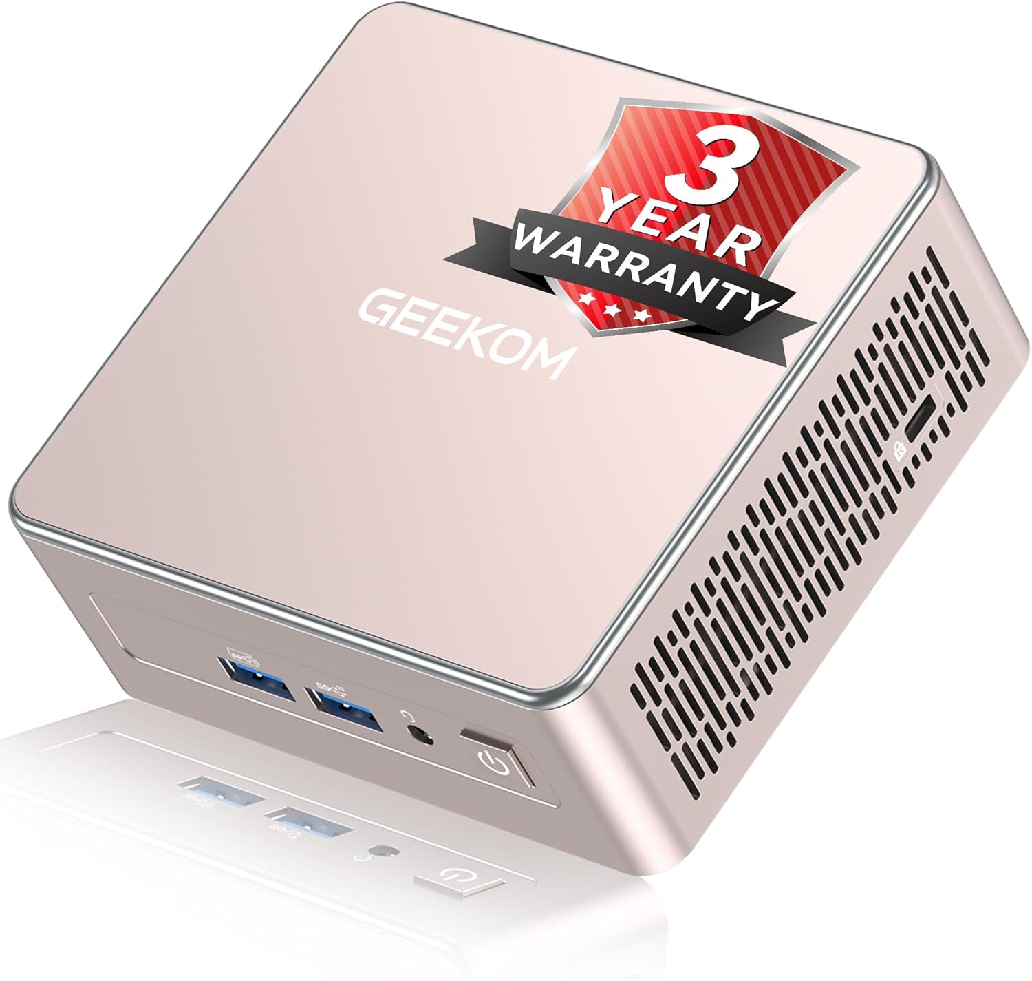 GEEKOM A5 Mini PC (3-Year Coverage) with AMD Ryzen 5 7430U  16GB RAM(Expandable  Not LPDDR)  512GB NVMe SSD  Windows 11 Pro Desktop Computer  8K Quad Display  HDMI 2.0  SD 4.0 Slot  Bunsiness Home