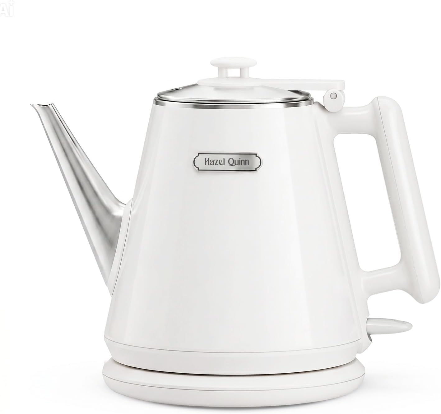 Hazel Quinn Electric Kettle, 1L/34oz Small Tea Kettle - Jet Black