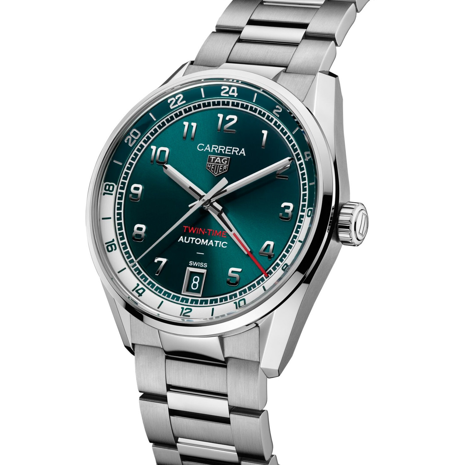 【Super Clone】TAG Heuer Carrera Date 41mm Mens Watch Green WDA2114.BA0043