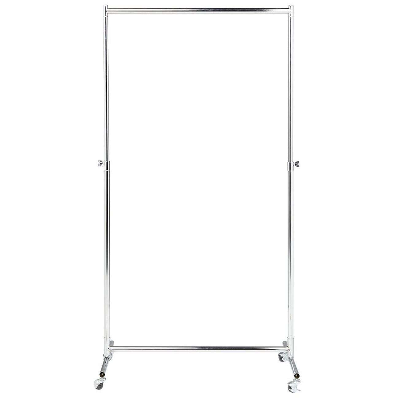 Portant charge lourde extensible acier chromé 88x42xH117.5à172cm