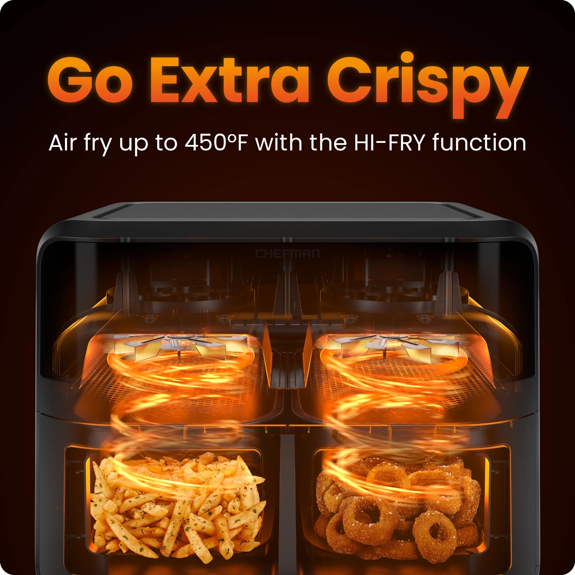 TurboFry Touch 6 Qt. Dual-Window Air Fryer