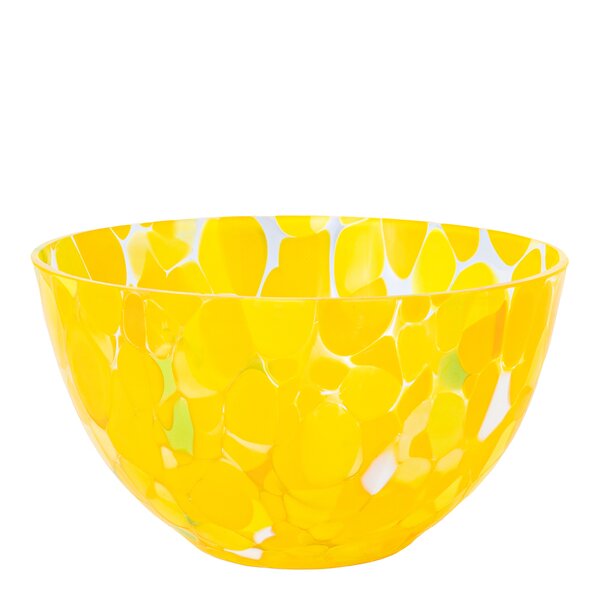 Swirl skål 11 cm gul