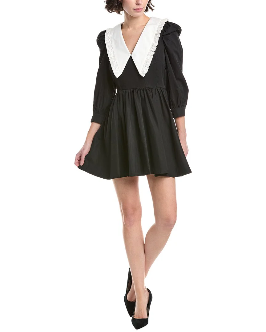 princess polly ava mini dress Sylvana Textured Mini Dress | Black | Womens