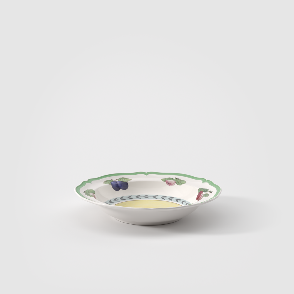 French Garden Centerpiece bowl - Multi-colored, 11.2 oz, Premium Porcelain