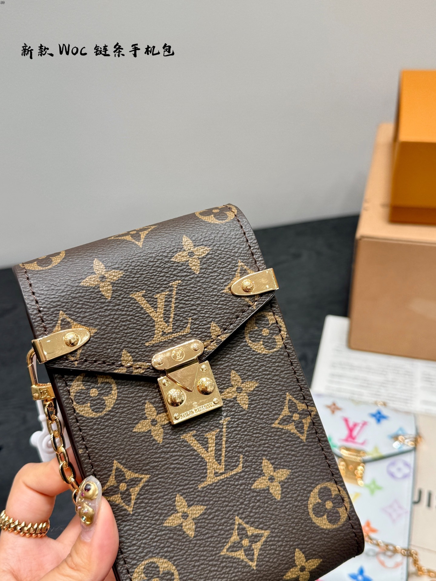 Louis new arrival Metis woc phone bag size: 10*17 cm