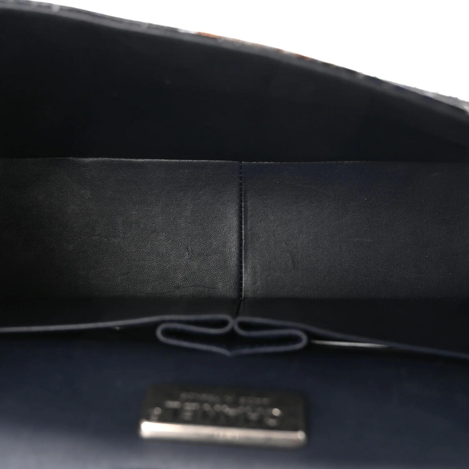 Metallic Snakeskin Jumbo Double Flap Blue