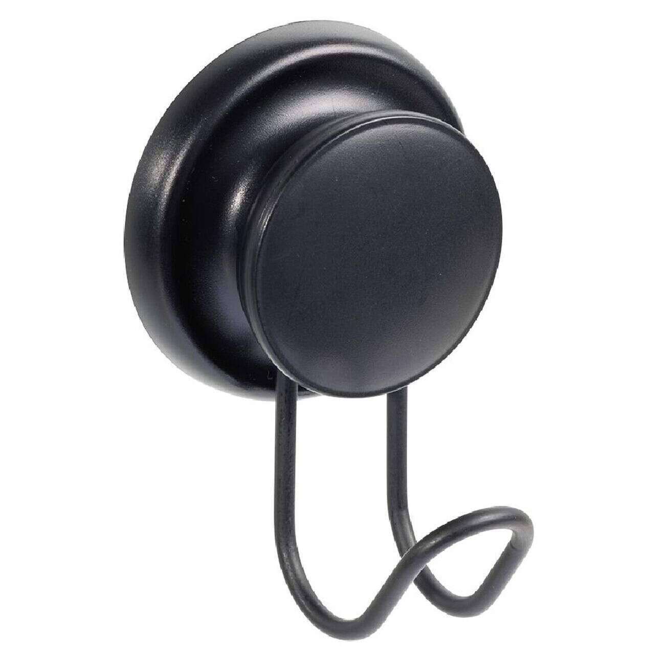 Crochet à ventouse métal noir