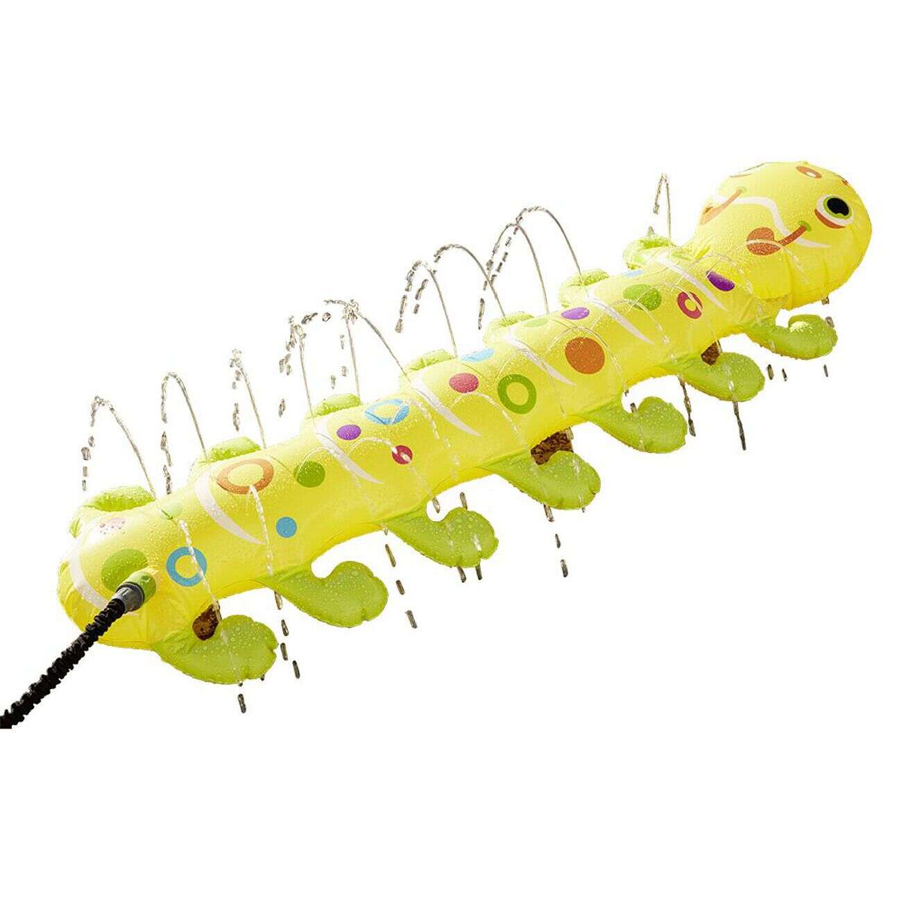 Jet d'eau Chenille gonflable