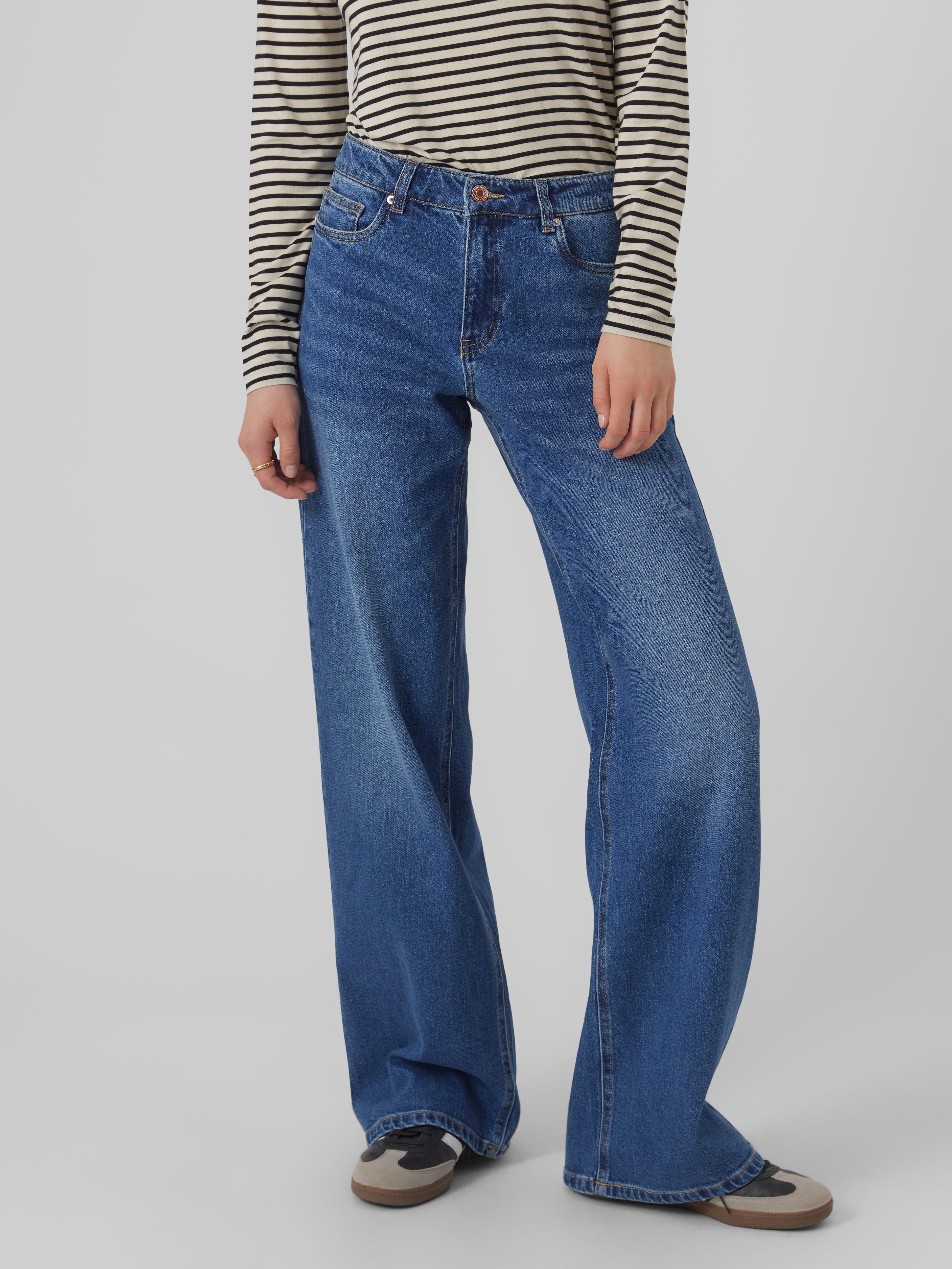 VERO MODA® VMFAITH Low rise Wide Leg Fit Jeans