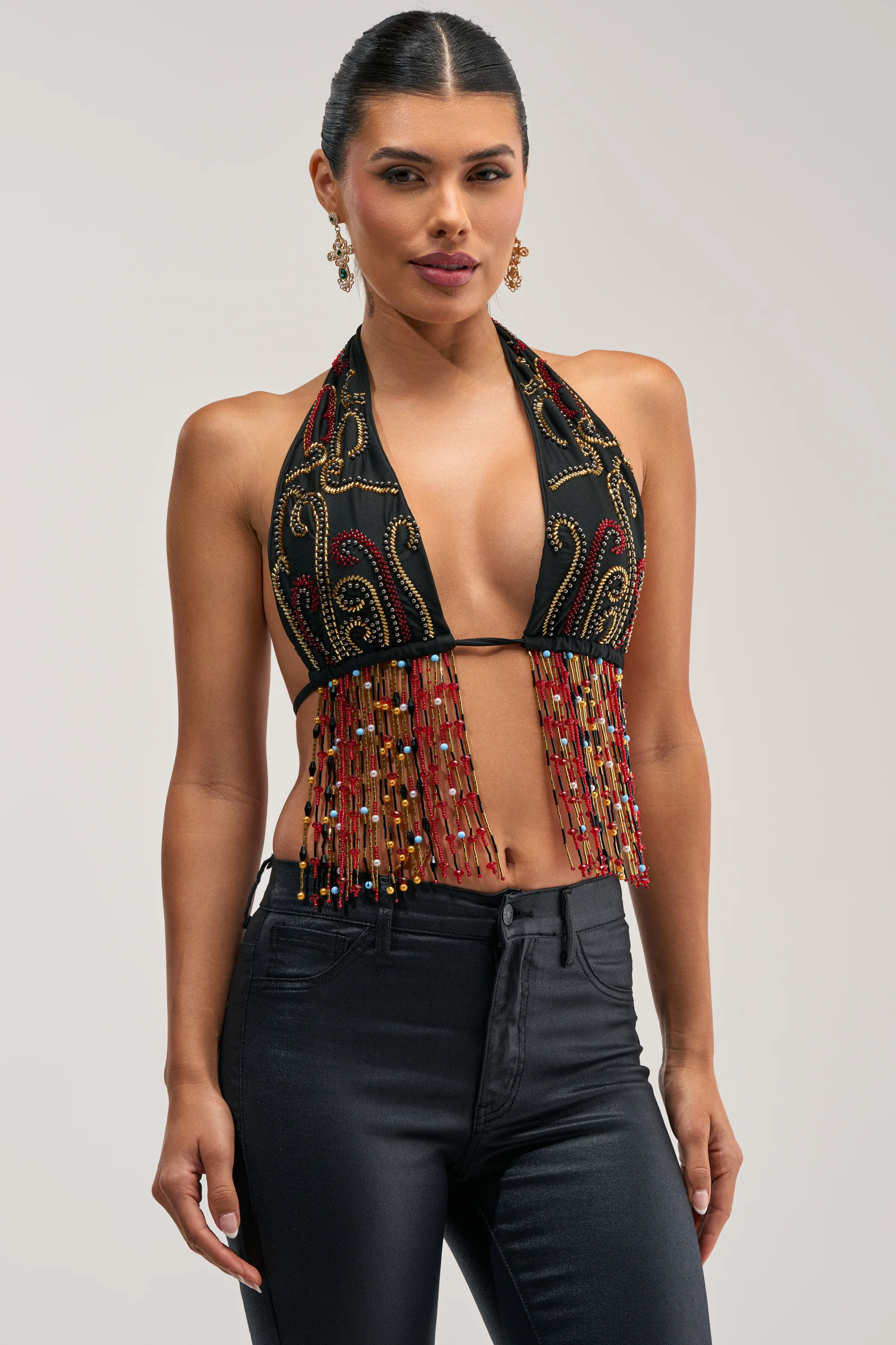 ANGEL ON EARTH BEADED BRALETTE TOP - Akira Store