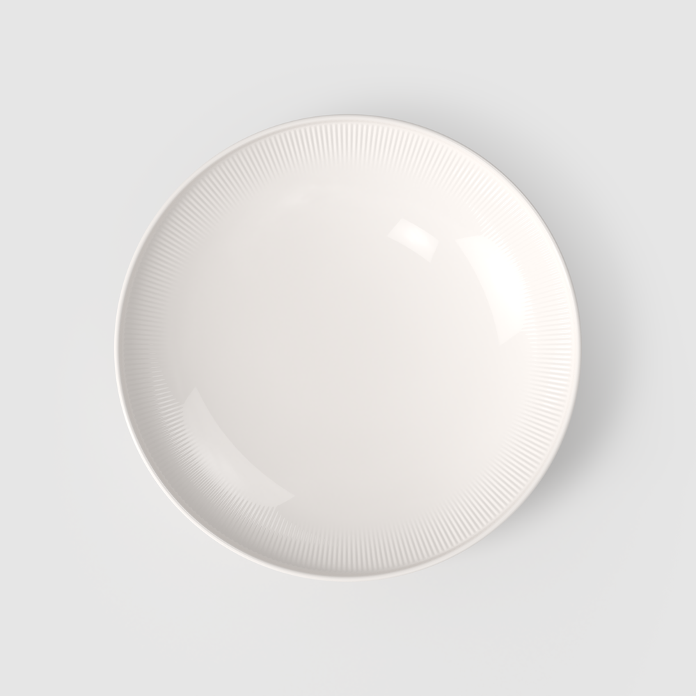 Afina Soup bowl - White, 11.5'', Premium Porcelain