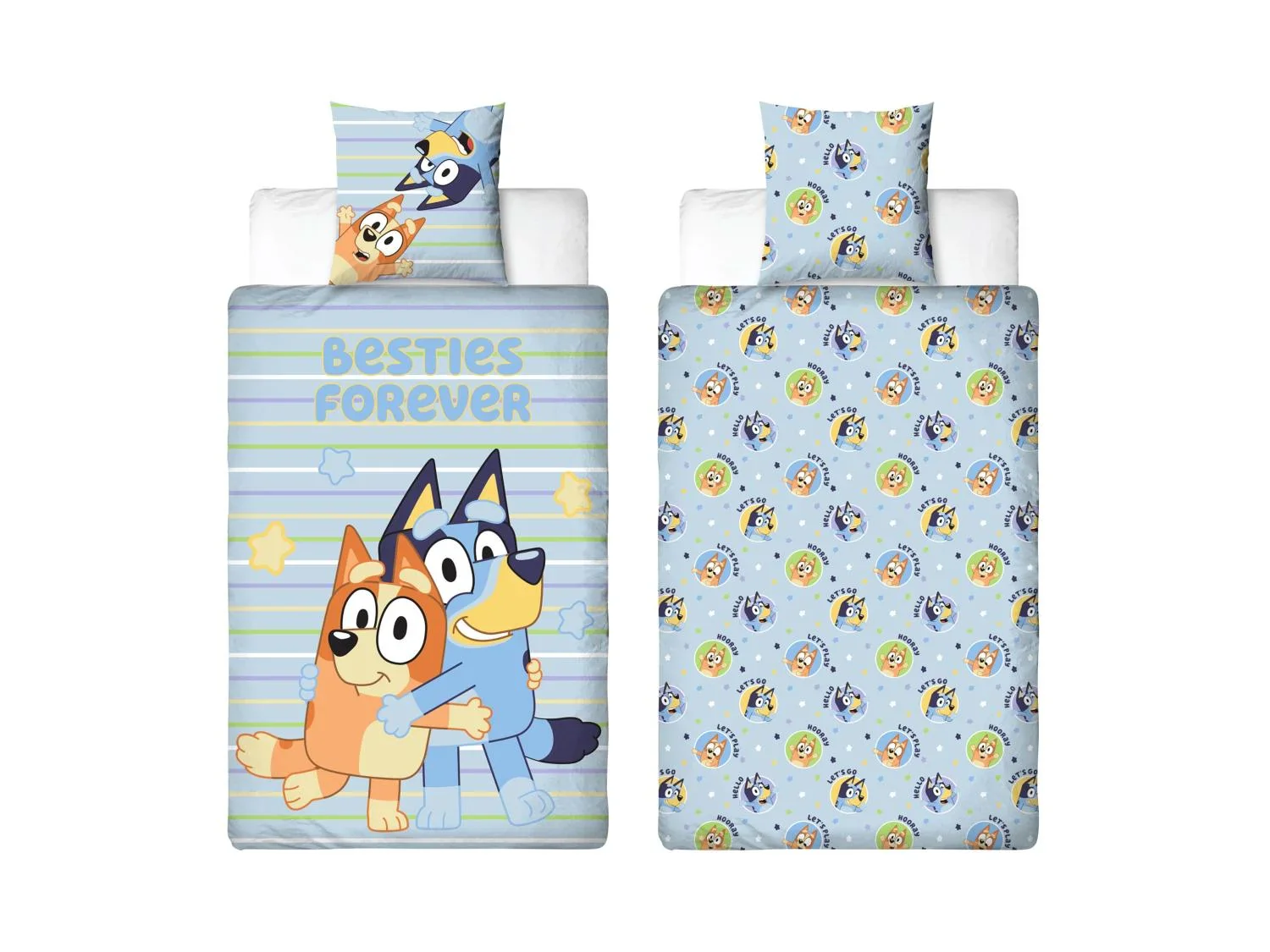 Parure de lit double face pour enfant, 140 x 200 cm