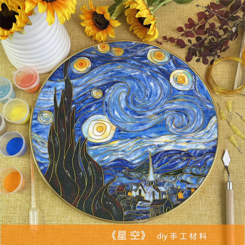 Van Gogh Beginner Cloisonné Enamel DIY Kit, with Tutorial& All Tools