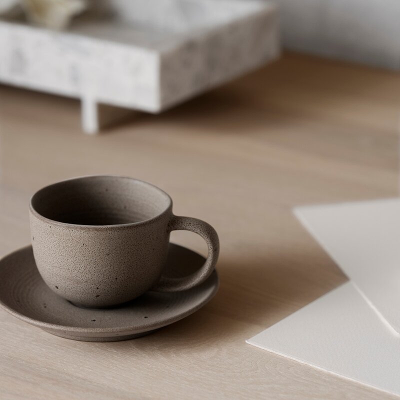 Kumi kaffekopp  19 cl 2 stk  lys brun