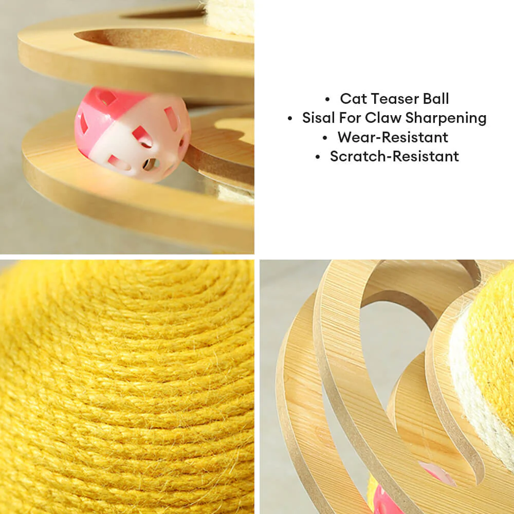 Sisal Scratching Ball Interactive Cat Toy