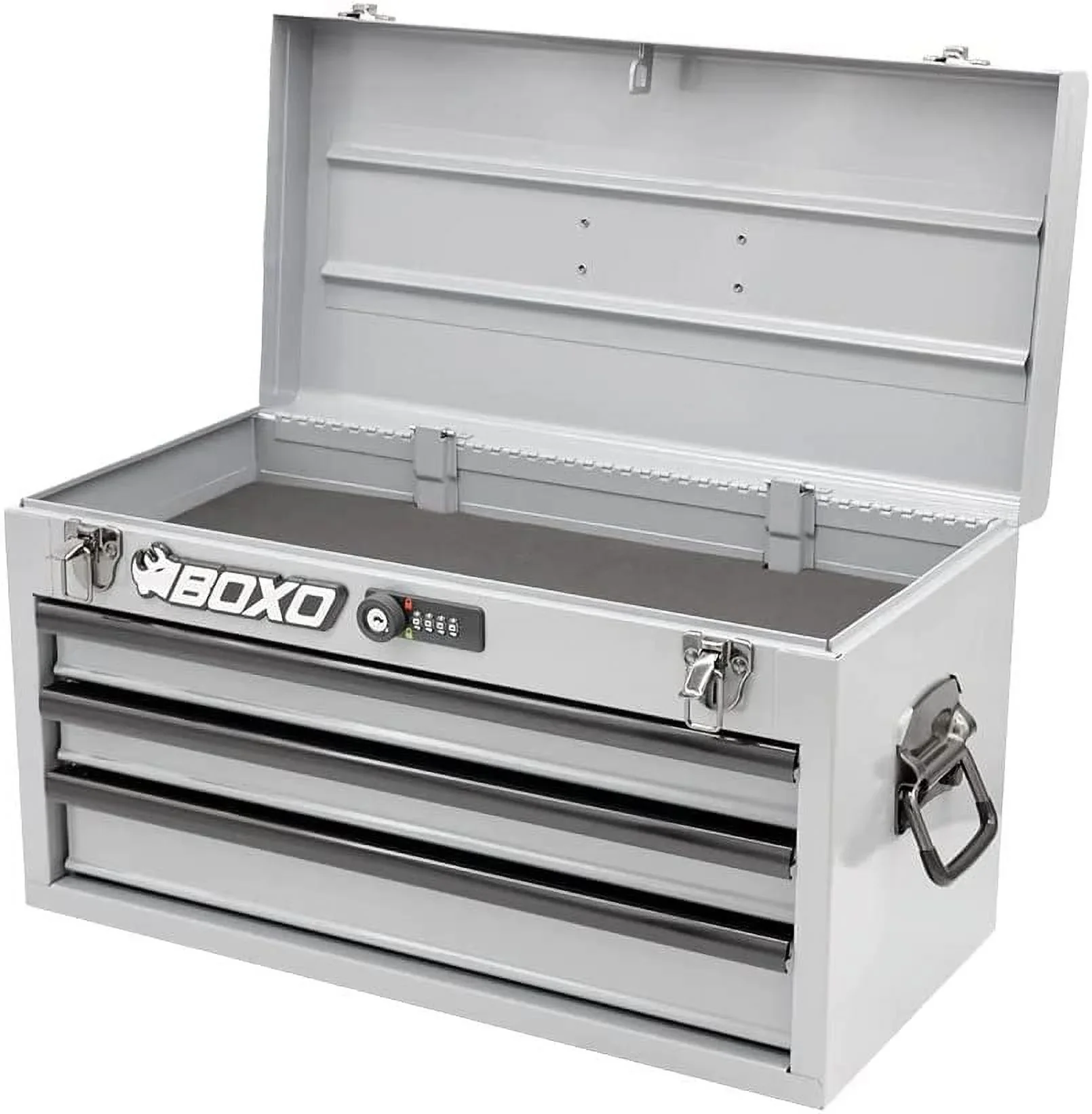 Completed Boxo USA Hand Carry 3-Drawer Heavy Duty Toolbox (White)