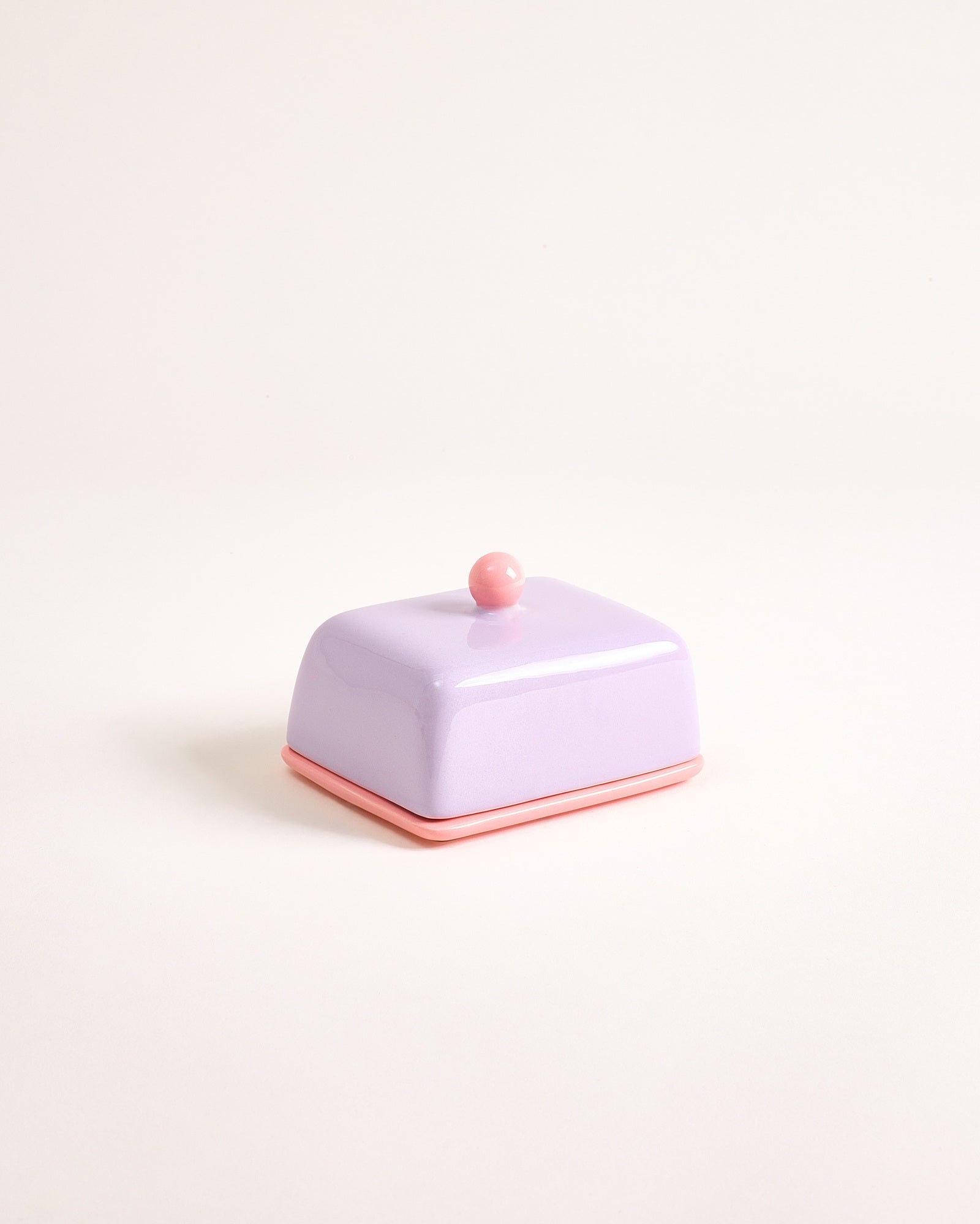 SEIA - BUTTER DISH PURPLE PINK