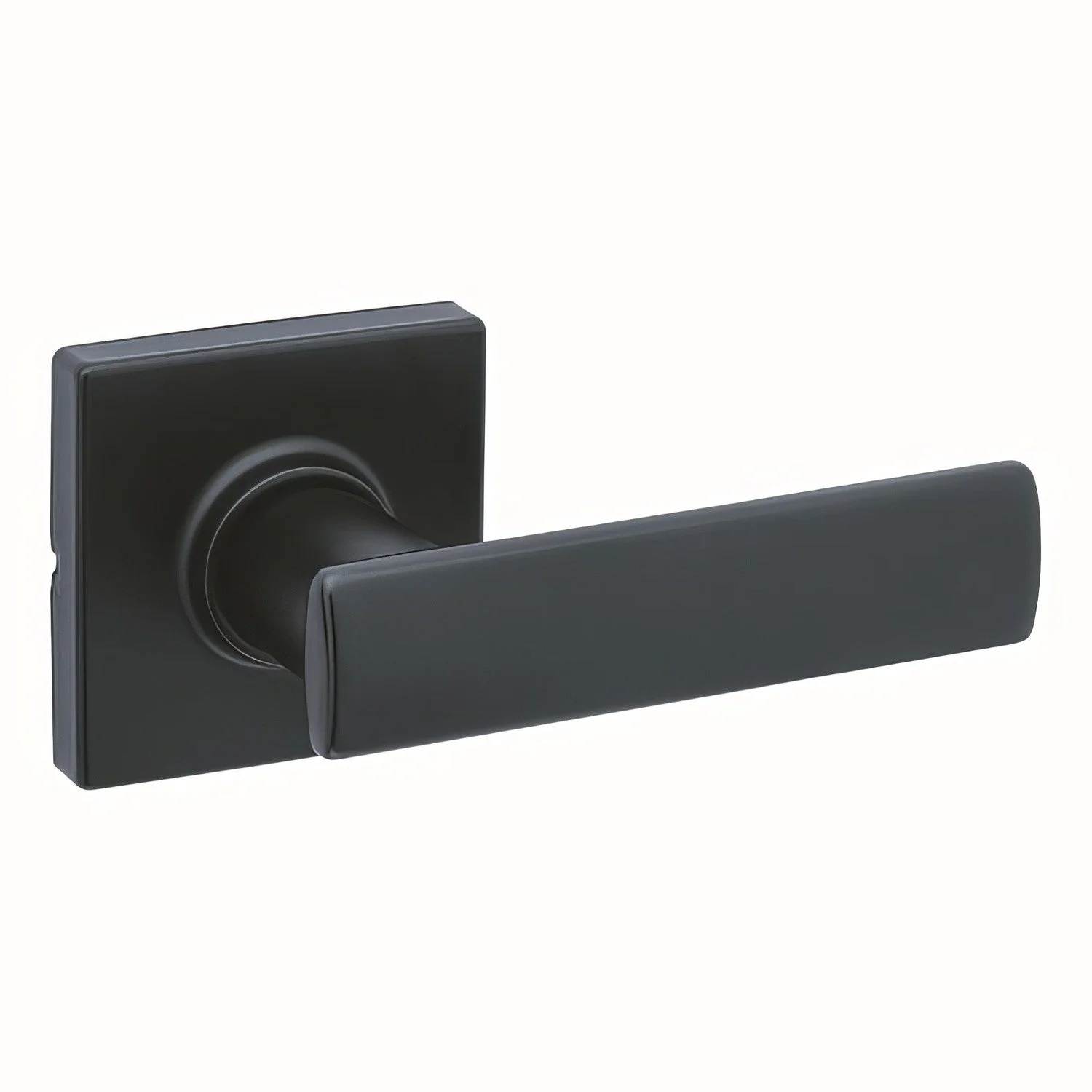 Kwikset 200BRNLSQT Breton Passage Door Lever with Square Rose - TA Screen Specialist, Inc.