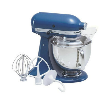 Robot pâtissier Artisan 5 Qt. 10 vitesses bleu saule avec batteur plat, fouet à 6 fils et crochet pétrisseur