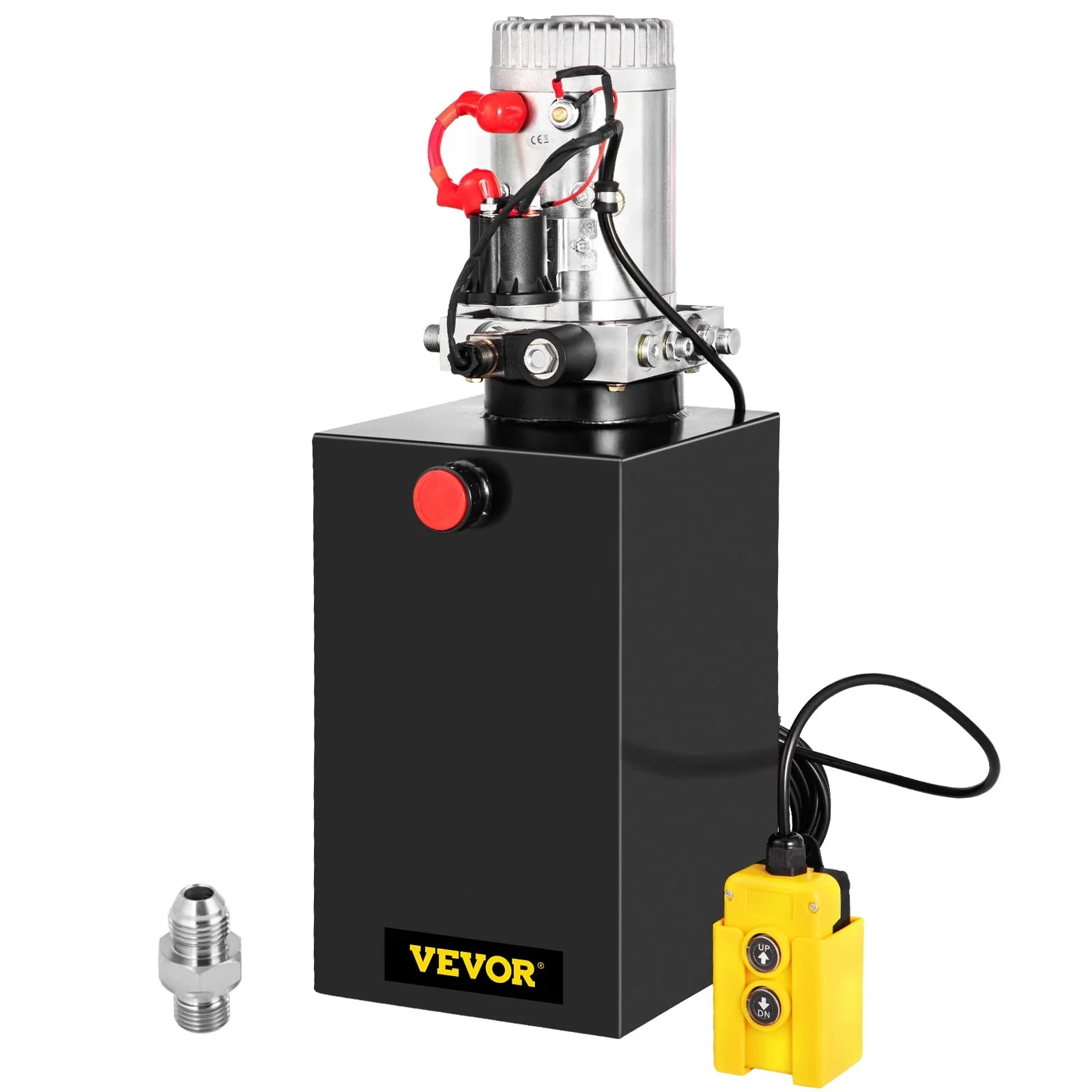 VEVOR 15 Quart Single Acting Hydraulic Pump Dump Trailer 12V Lifting Control Kit