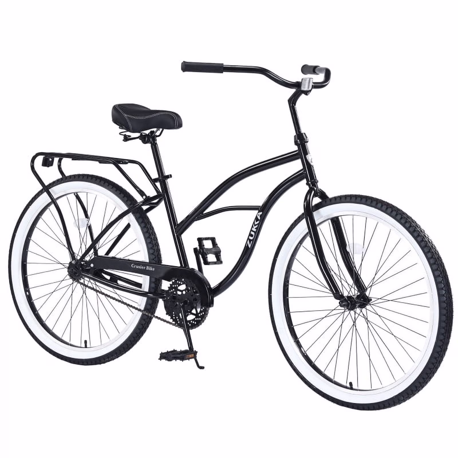 Single Speed Bicycles 26Inch,Steel Frame, Wide Wheels for Stability, Rear Coaster Brakes,Multiple Colors Men's Beach Cruiser Bike