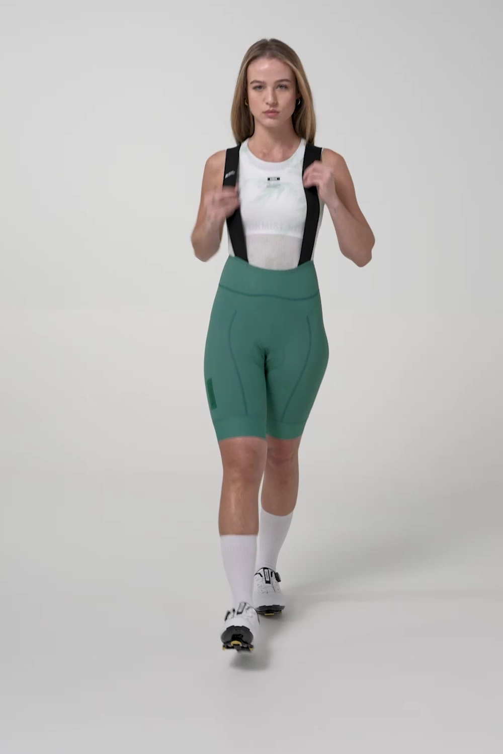 Gobik Bib Shorts  Women Matt 2.0 Hedge Green