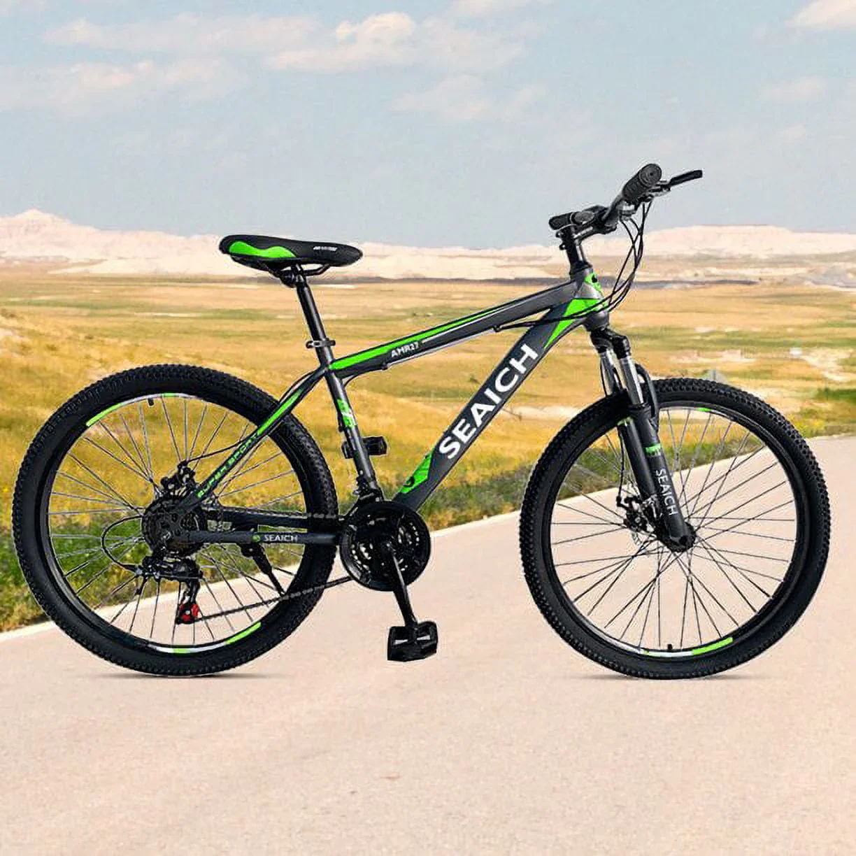 Adult Green Bike SEAICH AMR 29 Wheel Mountain Bike 26 - 29 Wheel Options