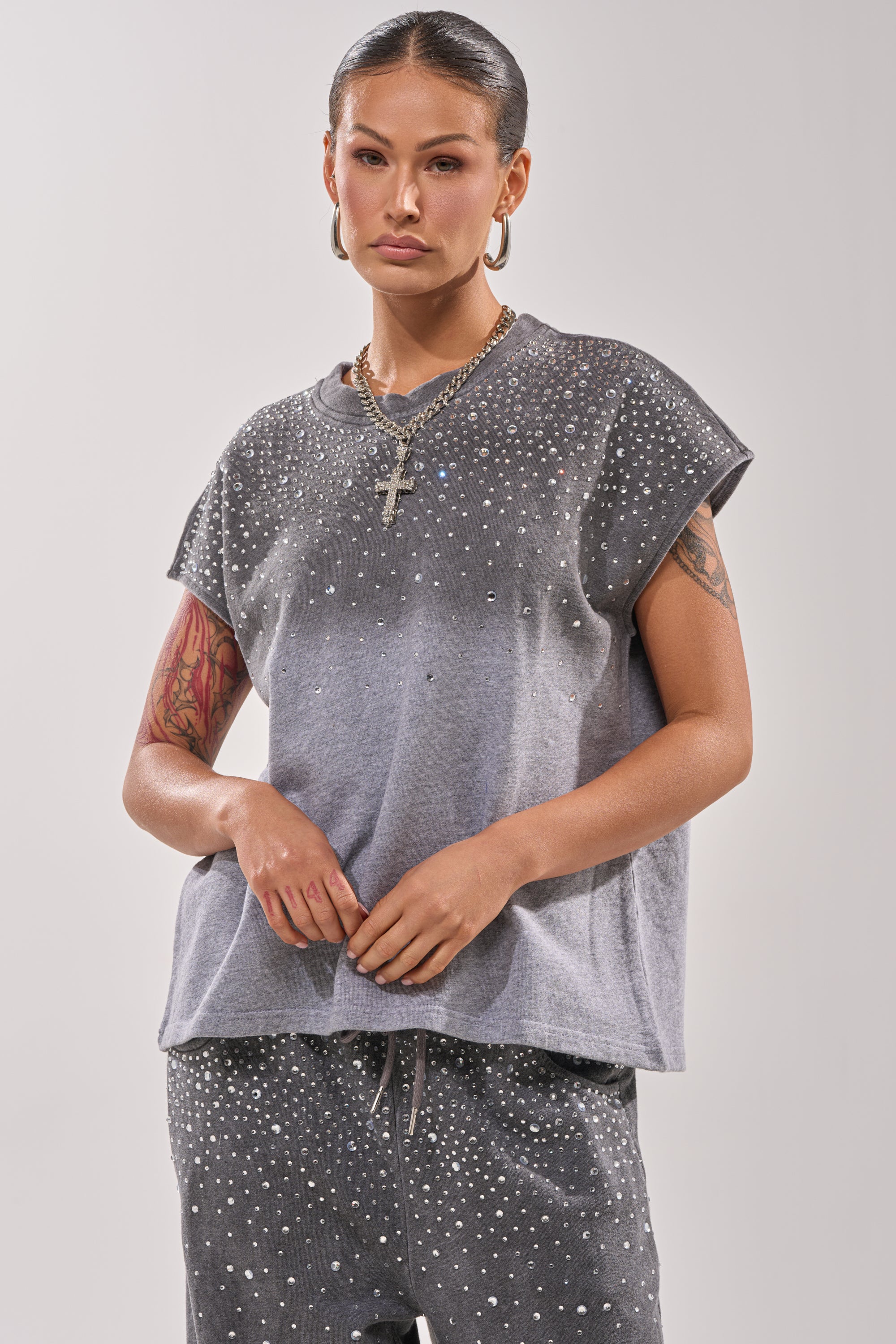 NIGHT SKY RHINESTONE TEE - Akira Store