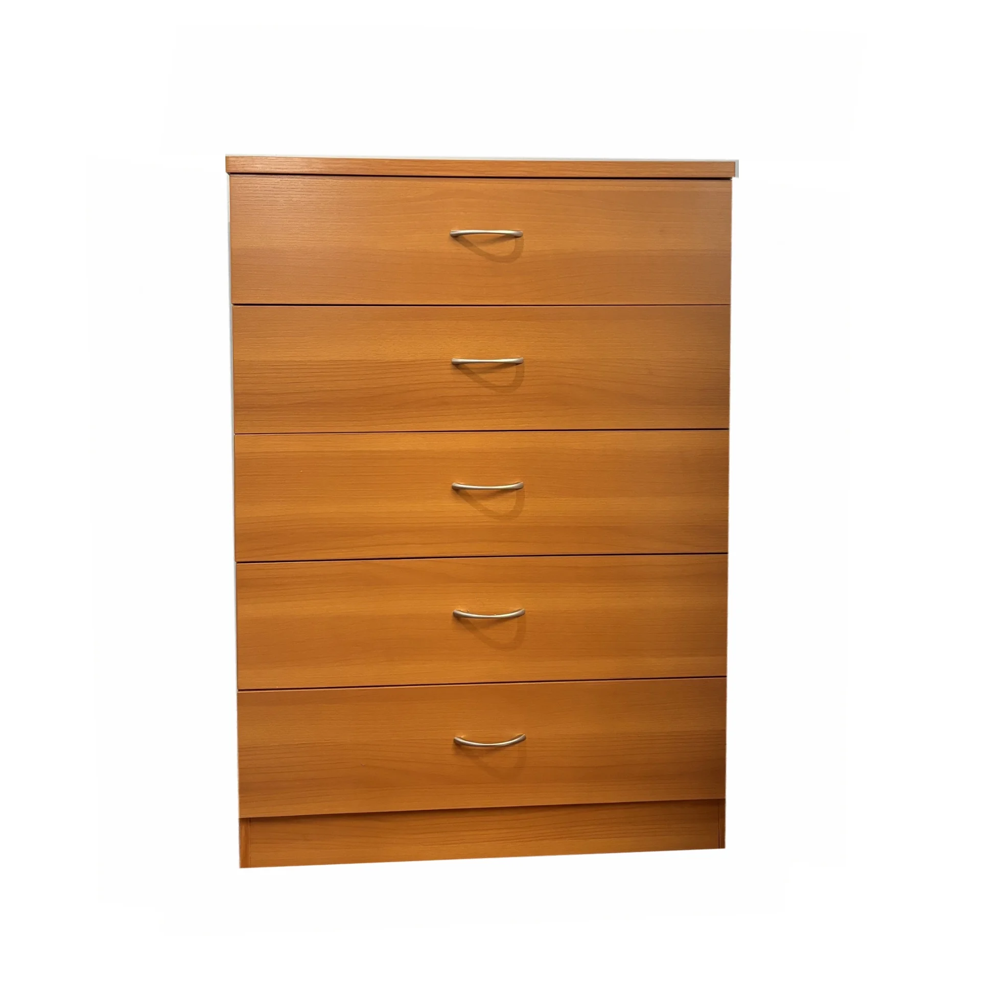 5 Drawer Dresser with Metal Handle, Perfect for Living Room, Bedroom, Brown(Brown) Image 5
