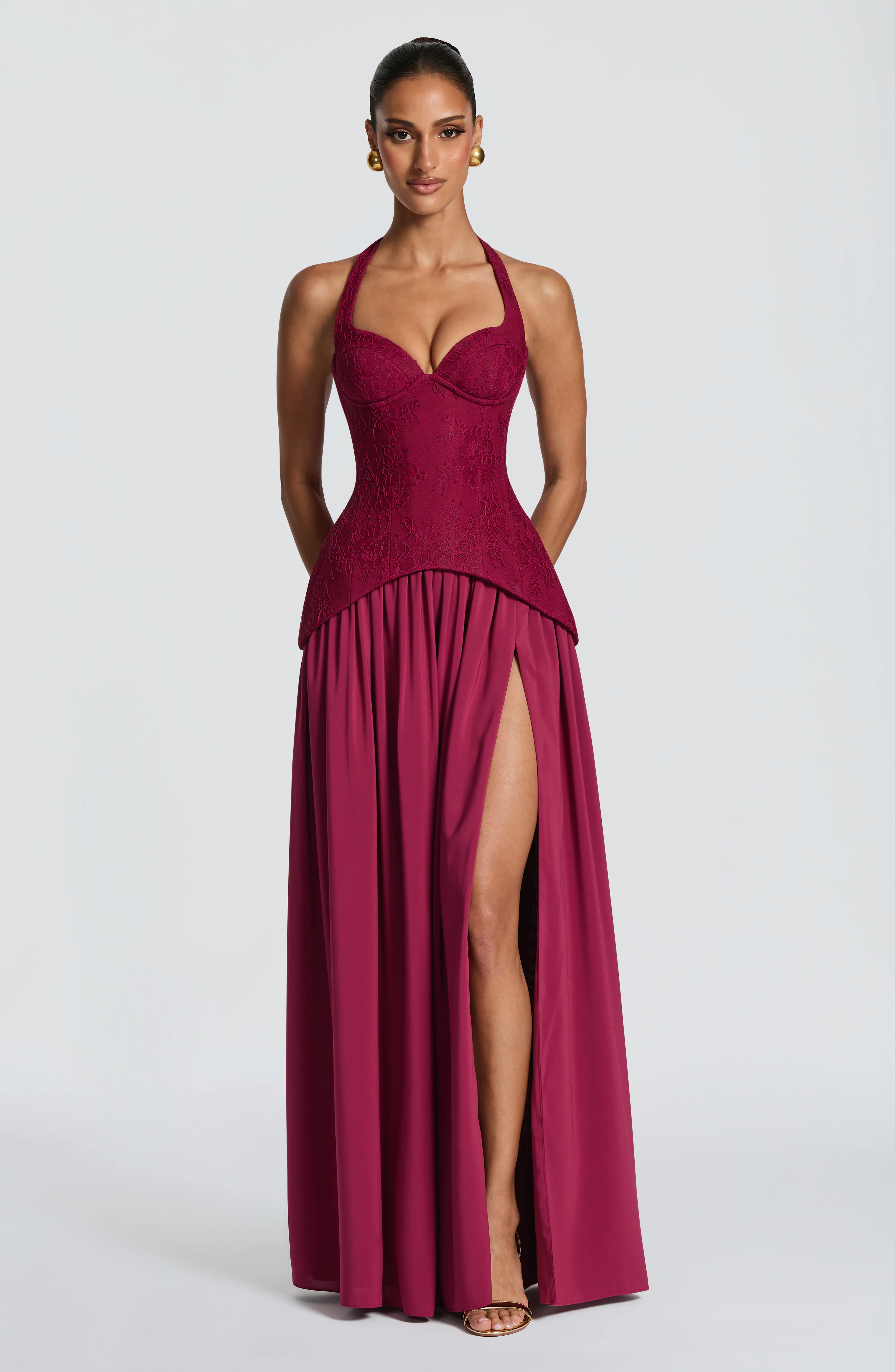 Almira Maxi Dress - Mulberry