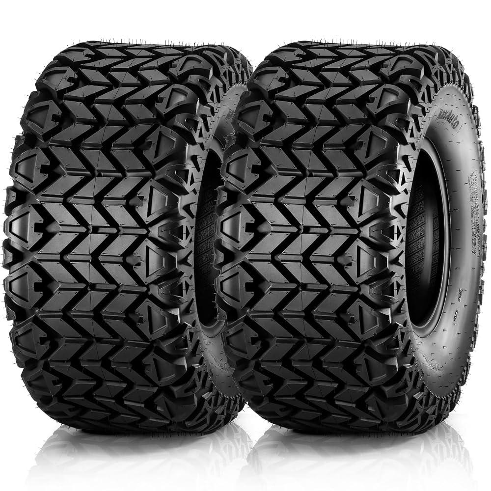 MaxAuto 24x10.50-10 ATV Tires for Lawn & All Terrain– Fit Side by Side/UTV, 4PR Tubeless, 2-Pack