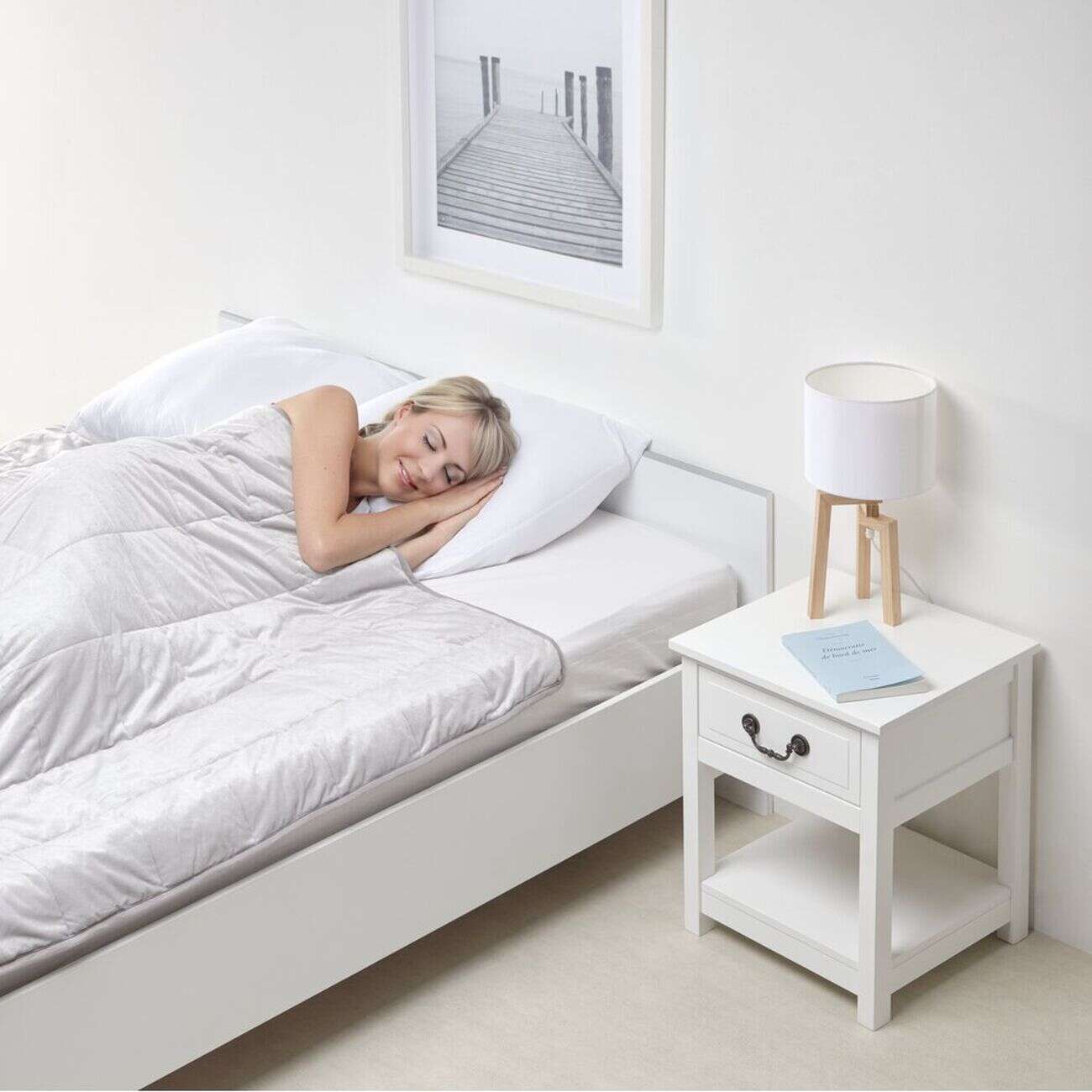 Couverture lestée 140x200cm 7kg microbilles de verre (3 modèles)