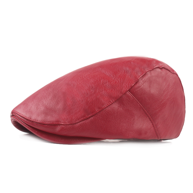 Béret vintage en cuir