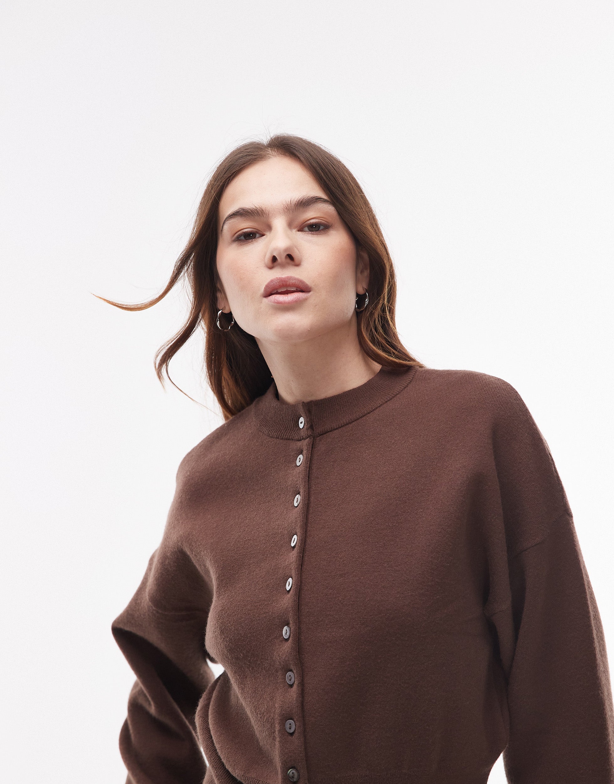 VERO MODA® Topshop knitted compact fitted waist cardi