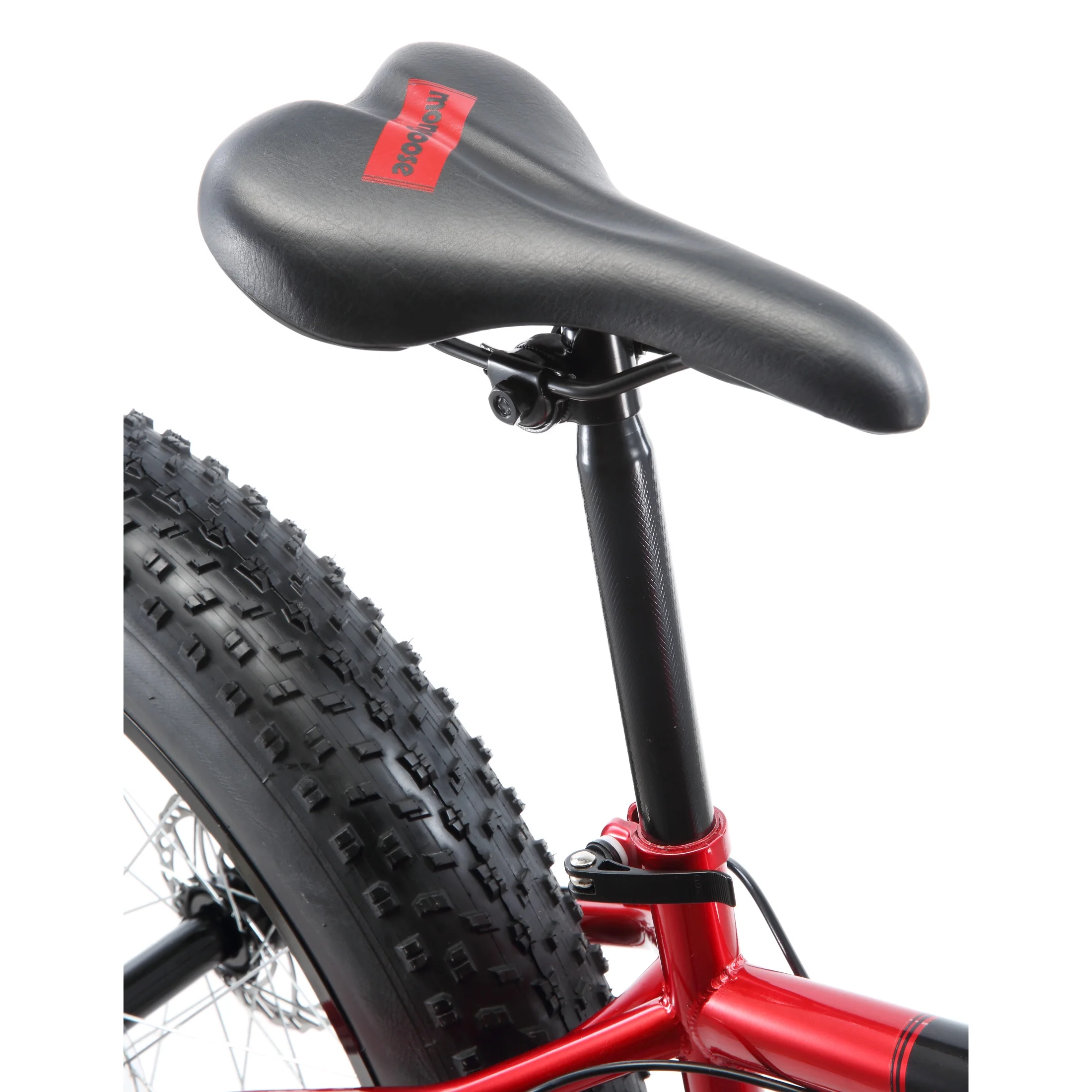 Mongoose Dolomite Adult Fat Tire Mountain Bike, 26 - Inch Wheel, Red