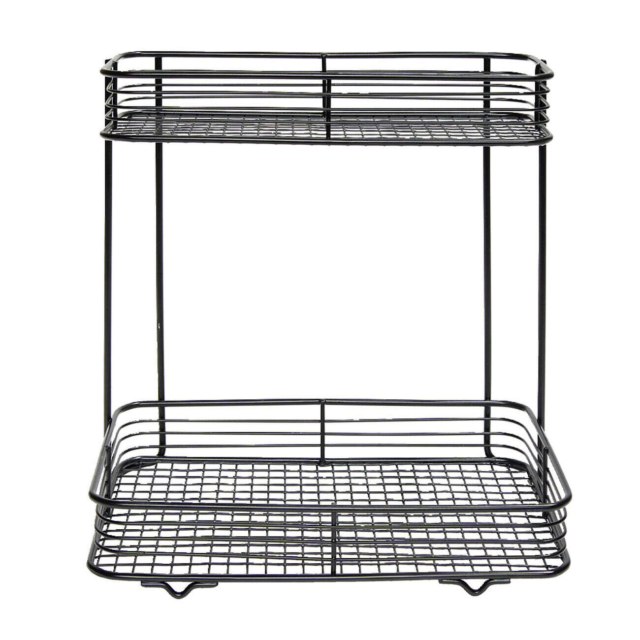 Étagère double à poser en métal 25,5x14,5xH25cm