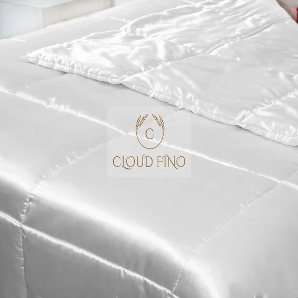 100% Silk Comforter 300 GSM Quilt Suitable for All Season Silky Super Soft Twin/Twin XL Lilac(Lilac) - Image 4