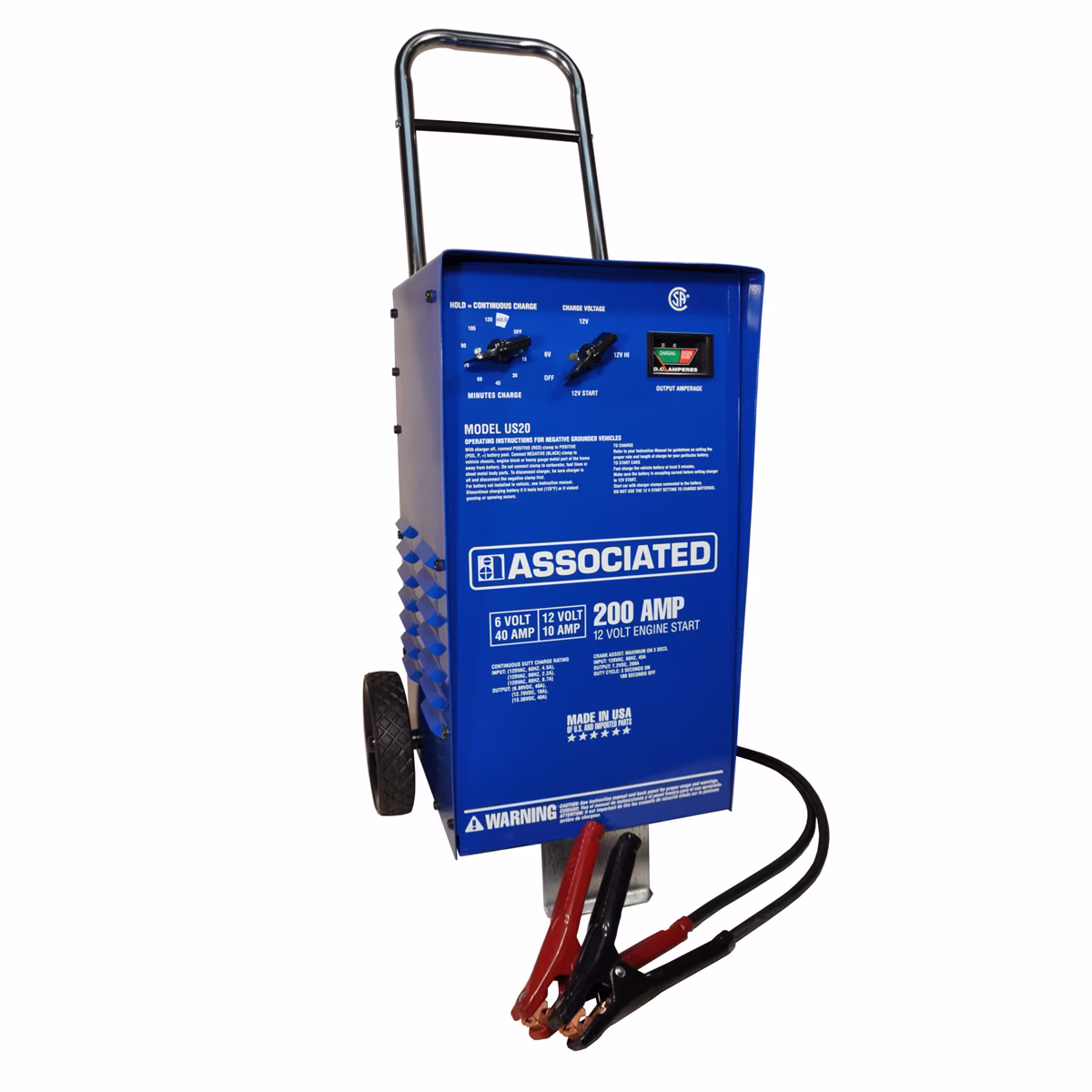 Associated Equipment US20 40 Amps 6V - 12V Automotive Battery Charger