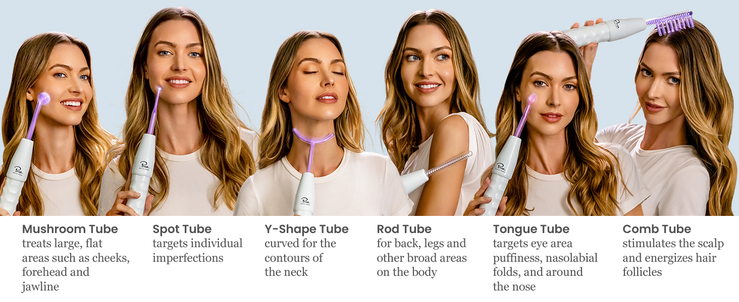 NuDerma Portable Handheld High Frequency Skin Therapy Wand Machine w/Neon — Anti-Aging