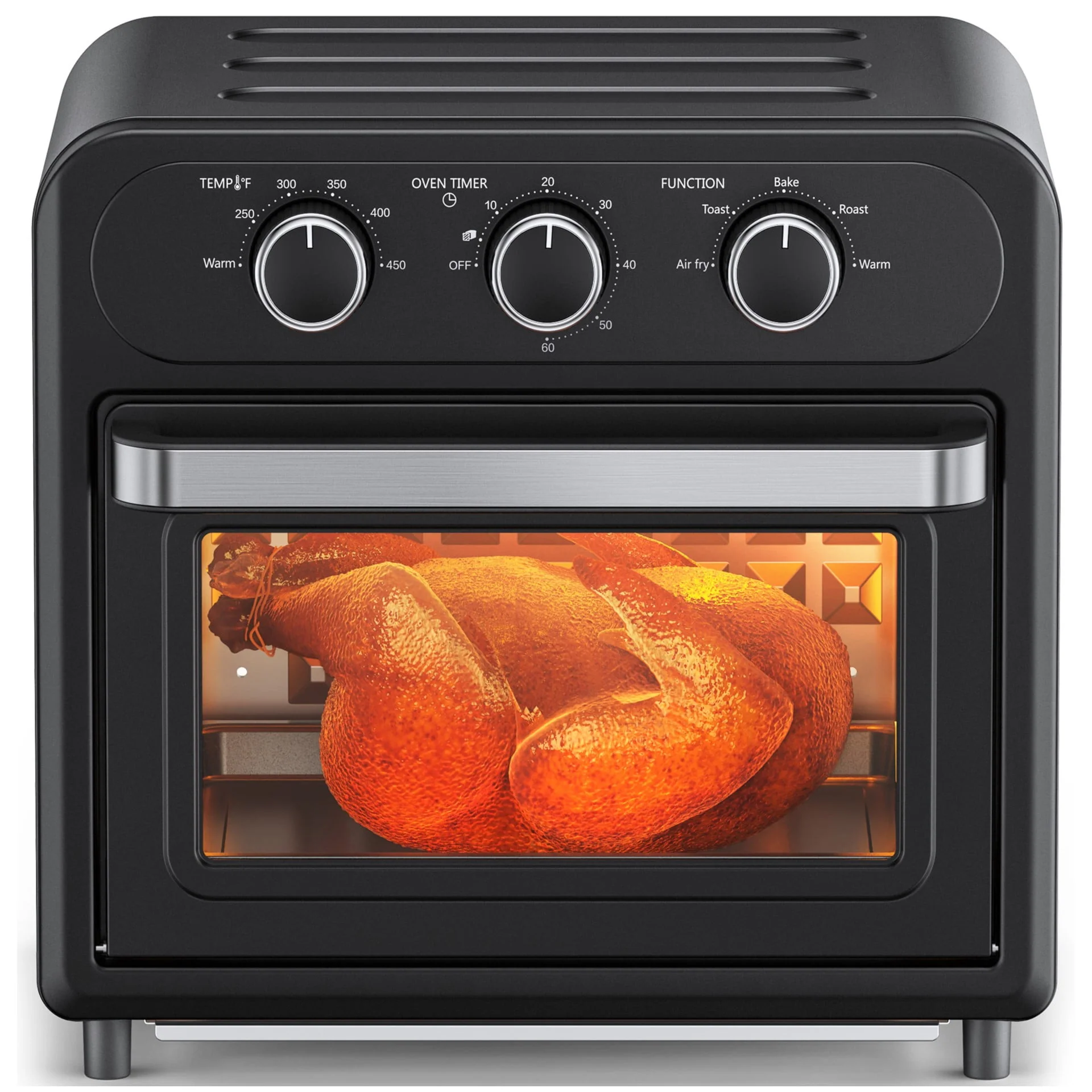 Taotronics Air Fryer | 1700W 14.8 Quart | 9 in 1 Air Fryer Oven | Oil - Less Cooker with Rotisserie Shaft