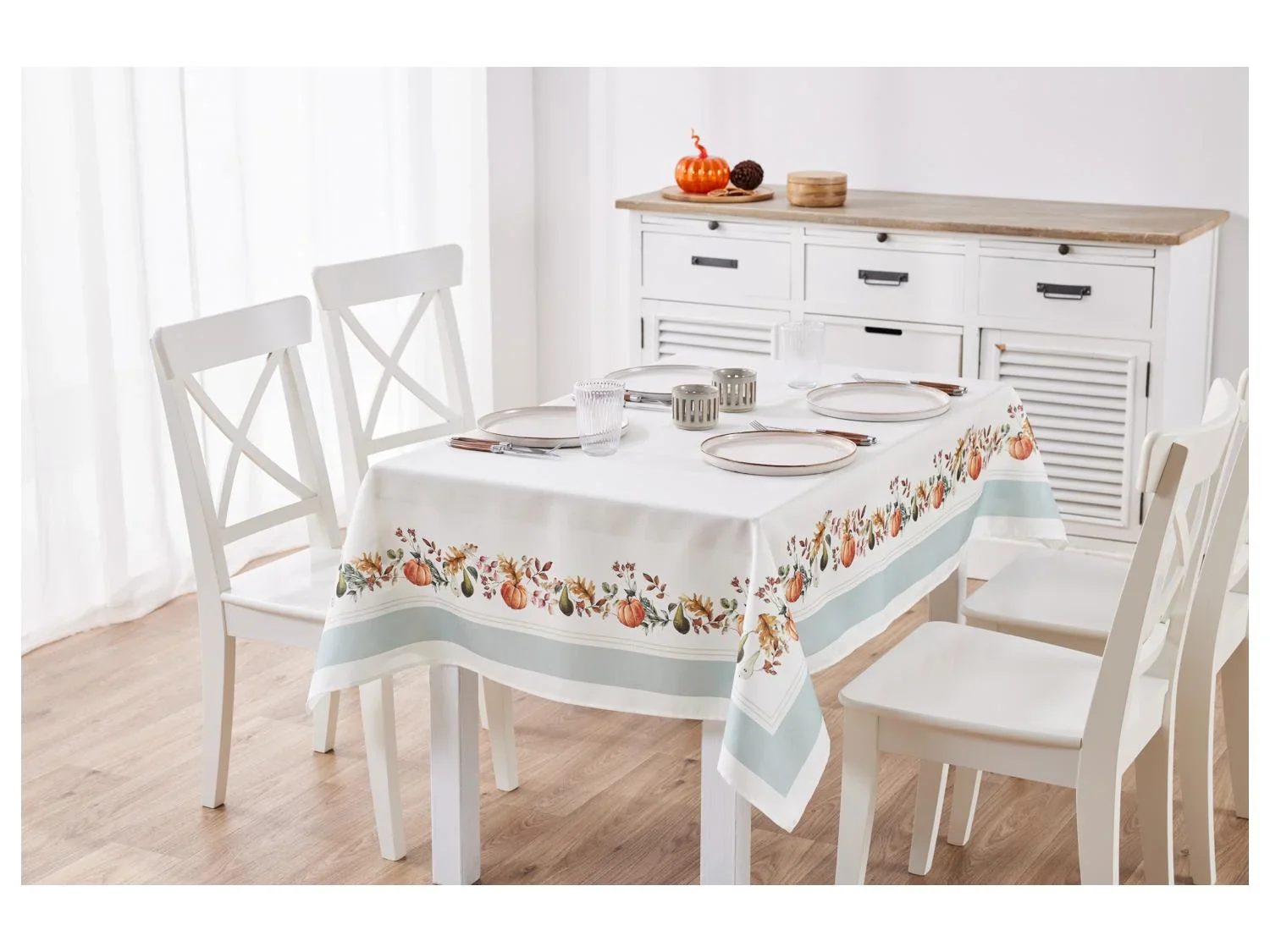 LIVARNO home Set de nappe et chemins de table