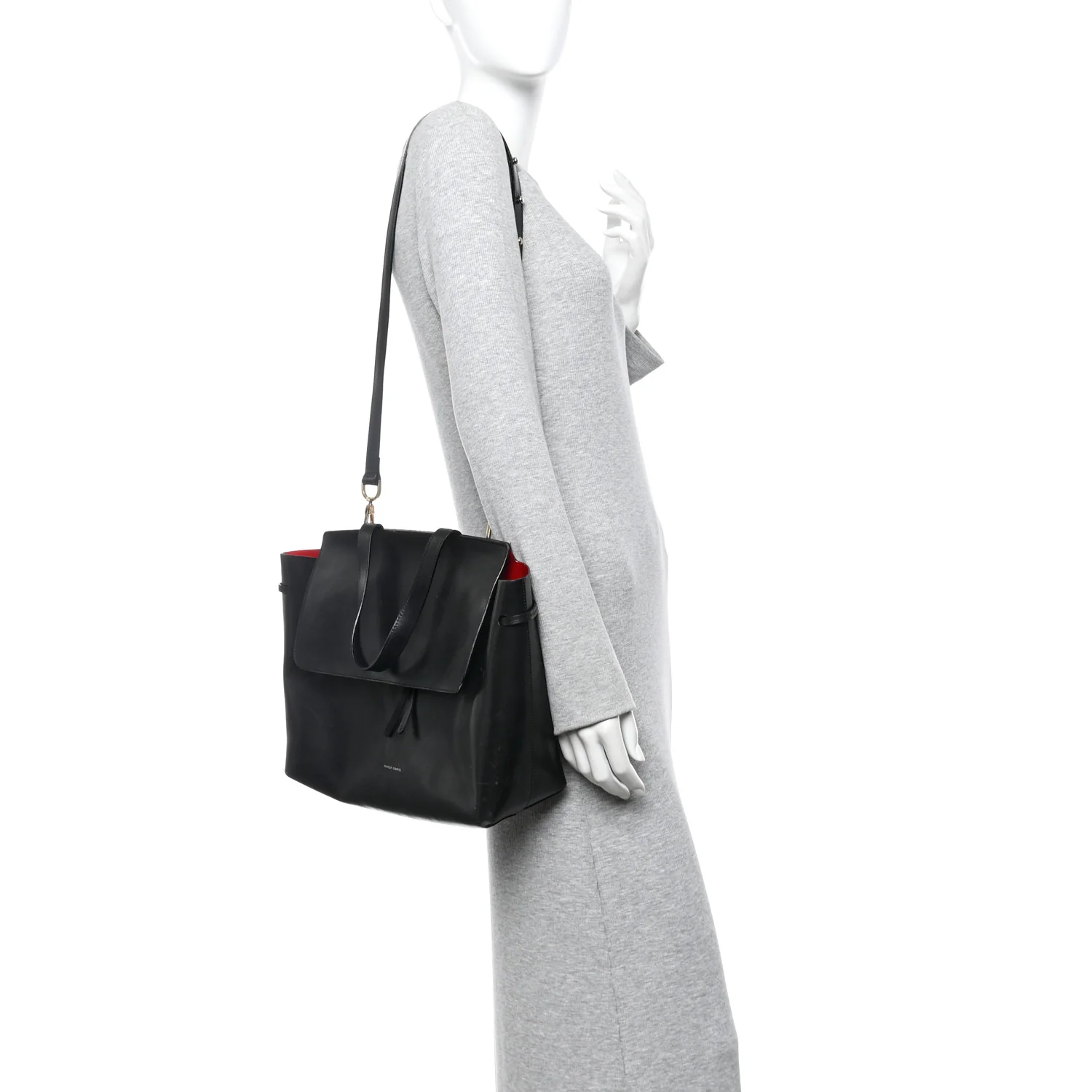 Calfskin Lady Bag Black Flamma