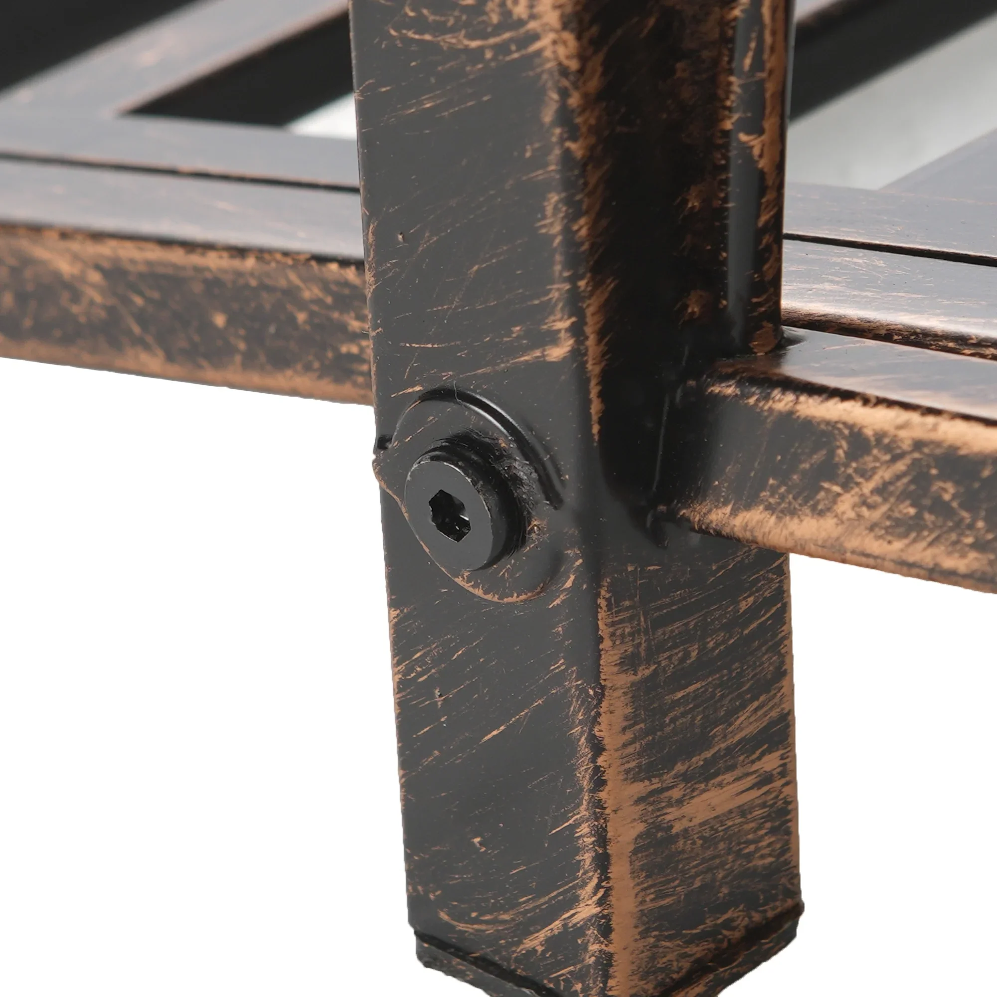 Outsunny 3.3' Metal Arch Zen Garden Bridge with Safety Siderails, Decorative Footbridge, Delicate Scrollwork & Corner Spheres for Stream, Black